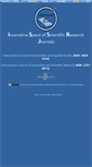 Mobile Screenshot of issr-journals.org